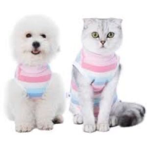 CJAUDSAE Dogs Cats Recovery Onesie Male & Female